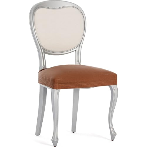 ECOMMERC3 | Pack de 2 Fundas de Silla Bielásticas Transpirables – 2 Fundas Sillas Color Caldera Ajuste Protección contra Desgaste Diario, Fácil de Colocar y Quitar