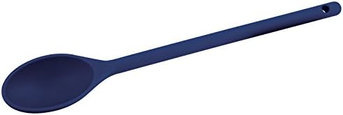 Winco 15" Blue High-Heat Nylon Cooking Spoon image 2