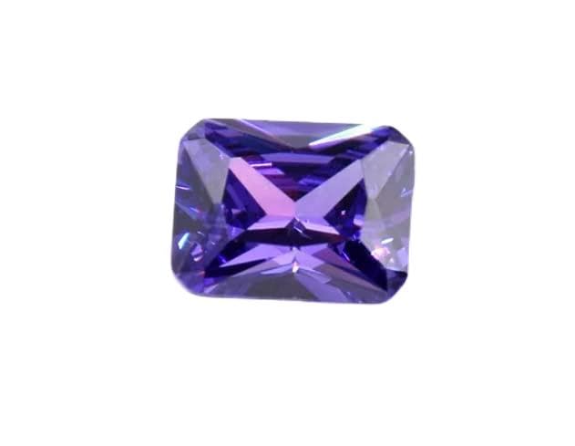 Oxyde de zirconium violet de qualité supérieure forme coussin certifiée en laboratoire