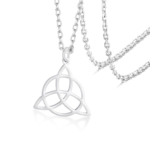 Celtic Knot Necklace Celtic Triquetra Knot Trinity Pendant N