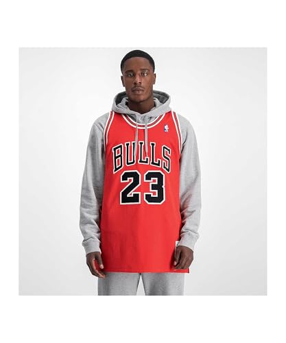 Auténtica camiseta de la NBA de Mitchell & Ness: Chicago Bulls Michael Jordan #23 rojo, Rojo -, Small
