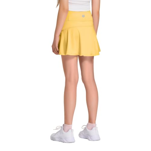 Image of FitsT4 Sports Girl's Golf Skirt Adjustable Waist Active Tennis Skort UPF50+