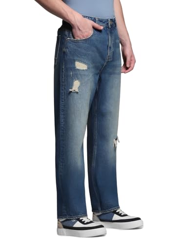 Image of Jack & Jones Men's Loose Fit Jeans | Low Rise | Jeans for Men