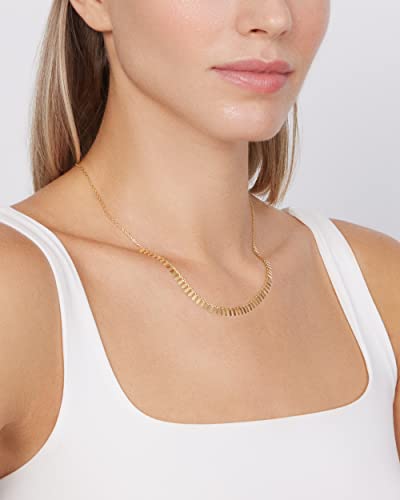 Jewelry Atelier Gold Filled Cleopatra Necklace Collection – 14K Yellow Gold Filled Half Collar Style Cleopatra Chain Necklace for Women (With Extension/Adjustable Chain)2