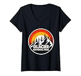 Photo Gallery donna glacier national park montana maglietta con collo a v Photo Gallery donna glacier national park montana maglietta con collo a v