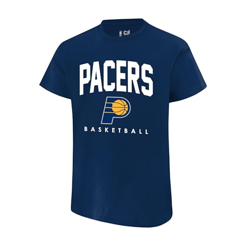 Ultra Game Men's NBA Official Teamster Short Sleeve T-Shirt, Indiana Pacers, Team Color, X-Large