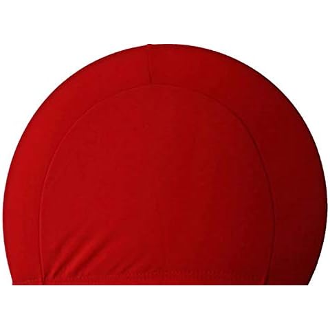 TECH-LINE-DIRECT Red Easy Fit Unisex Adult Swimming Cap Hat Mens Womens Pool Sea Spandex Fabric Cover