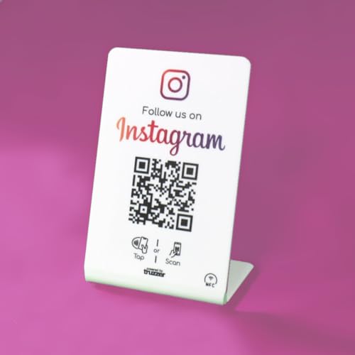 Dispositif NFC Follower Social Media et QR code de comptoir - 2