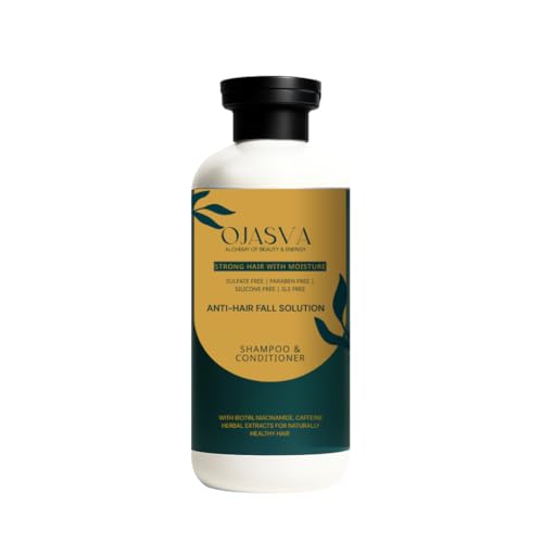 Image of Anti-Hair Fall 2-in-1 Shampoo & Conditioner | 100% Natural | Moisture-Rich Formula | Strengthens Roots & Reduces Breakage | Paraben & Sulphate Free Root Repair Shine | For Men & Women | All Hair Types | 300ml
