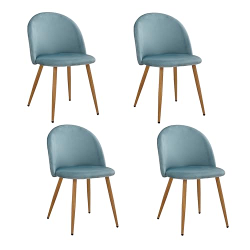 Sillas Comedor Pack 4 Modernas Terciopelo Marca JZGORC