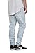 Men's Drop Crotch Denim Jogger Pants S-5XL (ICE, Medium)