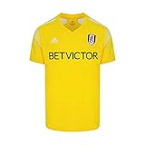 fc fulham trikot 18/19 Match Jersey mit Belüftung Fulham Football Club 20/21 Auswärtstrikot FI4556, Gelb Gr. XL, gelb