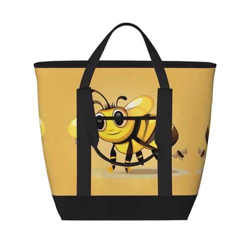 Sac isotherme abeille mignon idéal pour vos pique niques et courses du quotidien