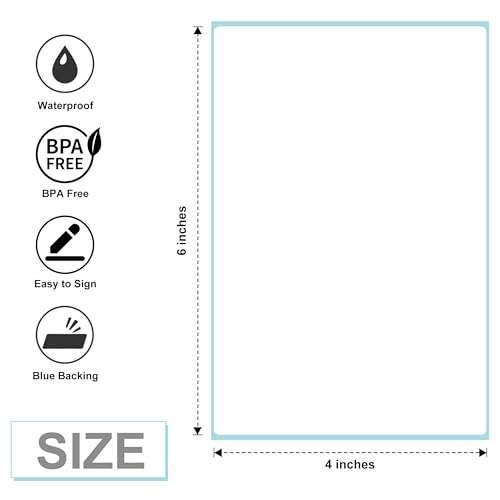 L LIKED 4x6 in Direct Thermal Labels, 1 Stack of 500 Fanfold Shipping Labels with Perforations, Thermal Printer Labels Compatible with Munbyn, Vretti, Rollo & Zebra Printer image 4