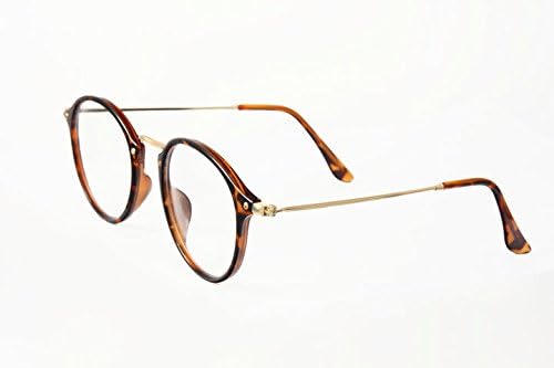 Amazon 伊達メガネ 男女兼用 丸型 度なし眼鏡 レンズあり ファッション おしゃれ フレーム ヒョウ柄 並行輸入品 ファッション 眼鏡 通販