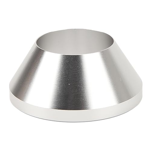 Image of Manual Tire Changer Centering Cone for Cars & Trucks - Billet Aluminum Wheel Balancer Hold-Down Cone, Matte Silver Finish, Fits Hub Bore Up to 2.9 Inches