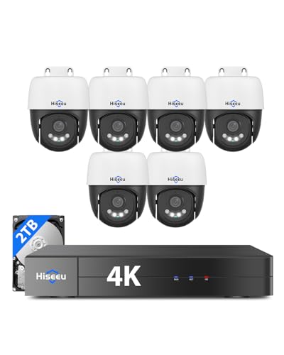 Hiseeu 4K PoE Security Camera System (8-Pack)