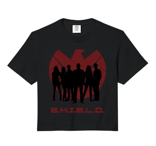 Marvel Agents of Shield Silhouette Logo Comfort Colors Crop Top