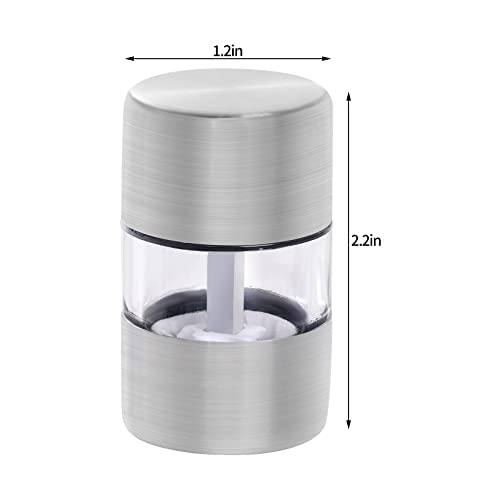 4Pcs Mini Salt and Pepper Grinder Shakers for Home Restaurant Camping Travel