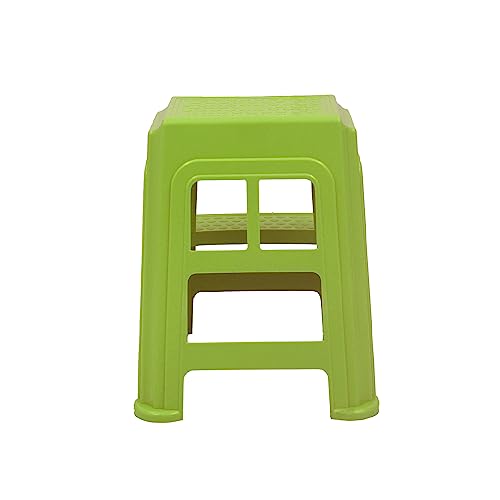 Image of Oaknest Unboxing Furniture Supreme 2-Step HeavyDuty Plastic Multi Purpose Stool for Home,Office and Kitchen Use (Color: Mehndi Green|Count: 4 Pc)