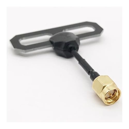 Antenne transmetteur FPV 2.4G connecteur RP-SMA noir forme en T pour télécommande