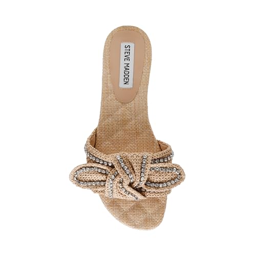 Steve Madden Women's Misha Sandal, Natural Multi, 8