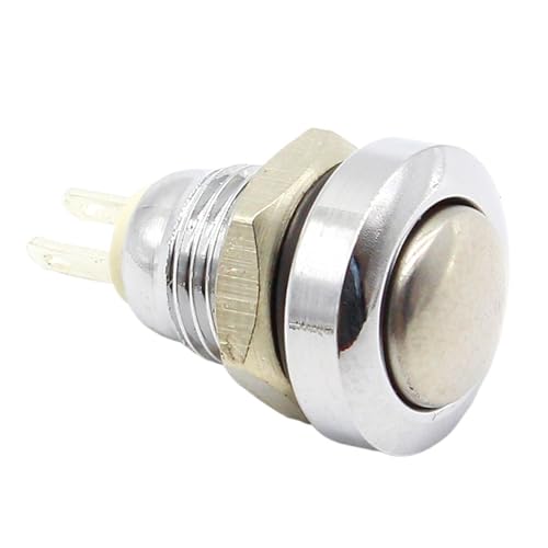 Bouton-poussoir momentané 1NO 2 broches de haute finition conçu pour les montages durables