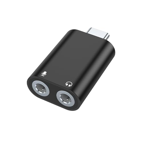 Image of Verilux USB C Sound Card to 3.5mm Jack Audio Adapter, Type C to Aux External Stereo Sound Adapter, USB C to Headphone Jack Adapter for PS4 /PS5 /Headphone /Mac /Linux /Laptop /Desktops /Docking Station