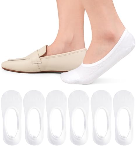 No Show Socks for Men Women, Loafer Sneakers Low Cut Invisible Socks,Unisex Non Slip Short Socks