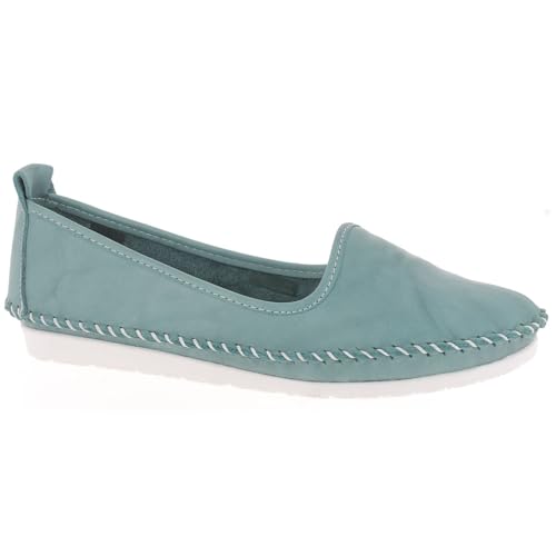 Image of Andrea Conti Women's Slippers Loafer, Petrol, 7.5 UK
