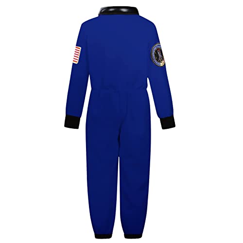 Dormstop Astronaut Costume For Kid Boy Nasa Space Jumpsuit Space Outfit Pretend Dress Up 3-12Years #TOP1