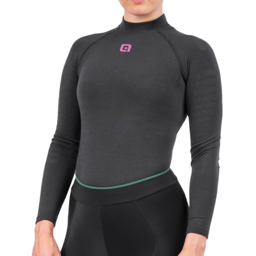 ALE Intimo Manica Lunga Seamless Wool maillot de corps thermique en laine pour femme