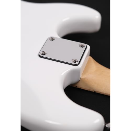 Image of Magna Electric guitar ST20M Stratway gossy finish White - Maple includes 12MM Padded Bag