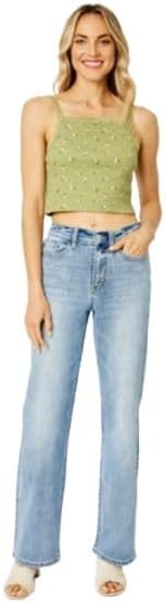Judy Blue Women's High Waisted Straight Leg Jeans - Image 6