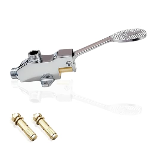 Brass Floor Mount Single Foot Pedal Water Valve for Basin,