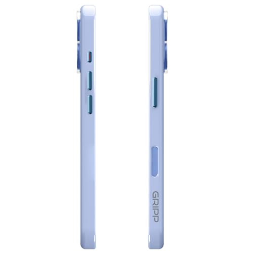 Image of GRIPP Flex Case Compatible with Mag-Safe for iPhone 17 | 6ft Drop-Tested with D30 Tech, Transparent Back, Scratch Resistant, Anti-Yellowing, Raised Camera Edges, Anti-Slip Back Cover - Blue