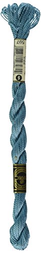 DMC 115 5-597 Pearl Cotton Thread, Turquoise, Size 5