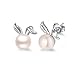 Produktbild Jiahanzb Hasen Ohrringe 925 Sterling Silber Natürliche Süßwasser Perle Ohrringe Ohrstecker