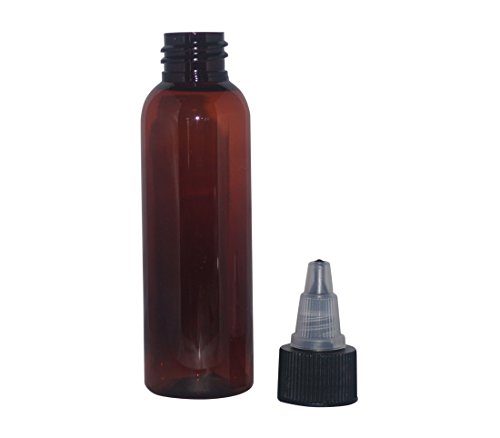 Wm (Bulk Pack Of 6) 4 Oz Amber Cosmo Refillable, Reusable Empty Plastic Bottles With Twist Open Yorker Cap – Oils, Aromatherapy, Juice, Moisturizer, Shampoo, Soaps, Paint, Arts & Crafts #TOP3