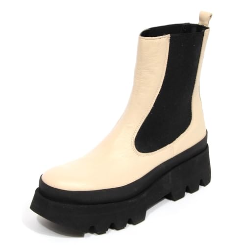 Chaussures beatles Paloma Barceló H3114 d'exception en cuir haut de gamme off-white