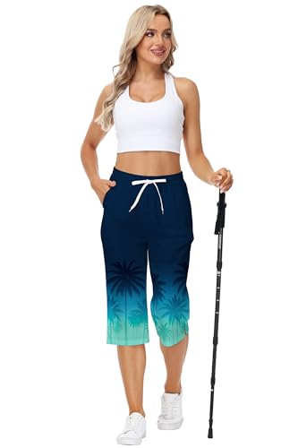 Deerose Women Capris Pants Quick Dry Beach Swimming Pants with Pockets3