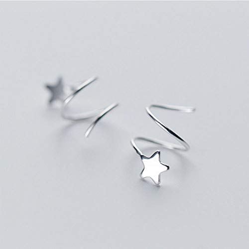 Boucles d'oreilles Studs Blancs 5 mm Argent 925 Solitaire