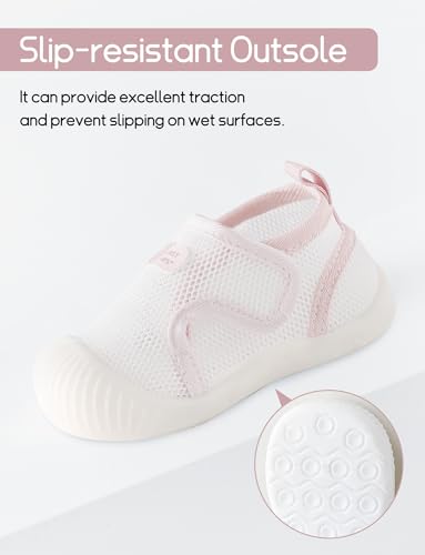 Baby Toddler First Walking Shoes Slip On Soft Sneakers Breathable Mesh Sandals Wide Toe Summer Shoes 6-36 Months3