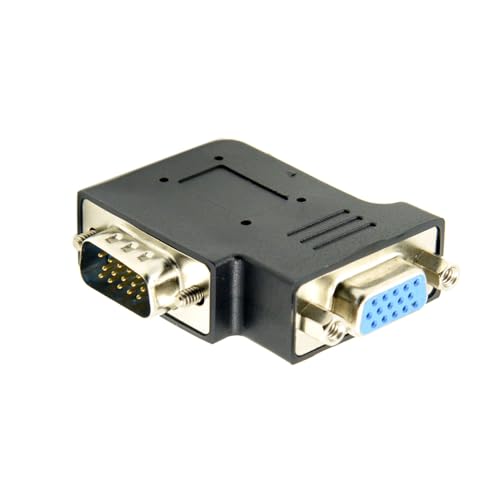Adaptador VGA ángulo recto macho a hembra 90 grados miniatura 6