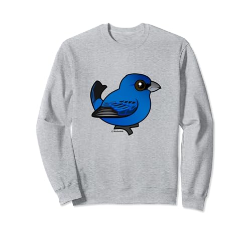 Cute Cartoon Indigo Bunting Birdorable Blue Bird Species Sweatshirt