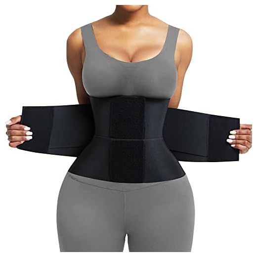 FeelinGirl Waist Trainer Belt Waist Cincher Trimmer Ab Belt Tummy Control Body Shaper with Triple Wrap Women and Men