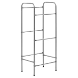 ZXQVLMRS Scaffale per 3 casse di bevande, in acciaio verniciato a polvere, impilabile, salvaspazio, per dispensa e cantina, 50 x 33 x 116 cm