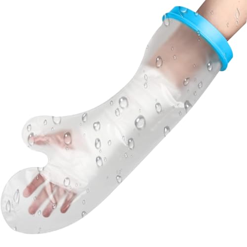 PYEUIFT Protezione Doccia Mano, Protezione Impermeabile Gesso Braccio, Protezione Impermeabile Gesso Braccio, riutilizzabile, Protezione Gesso Doccia Mantieni le Ferite e le Bende Asciutte per Bagno