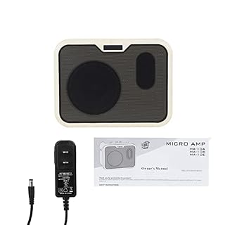 Amplificateur de guitare électrique portable 10 W pour pratique quotidienne Mini ampli de guitare Blanc - Les Beatles, Paul McCartney, John Lennon, RIngo Starr, George Harrison Amplificateur de guitare électrique portable 10 W pour pratique quotidienne Mini ampli de guitare Blanc – Image 3