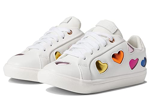 Kurt Geiger London Girls Mini Lane Love (Little Big Kid) Sneaker, White, 11